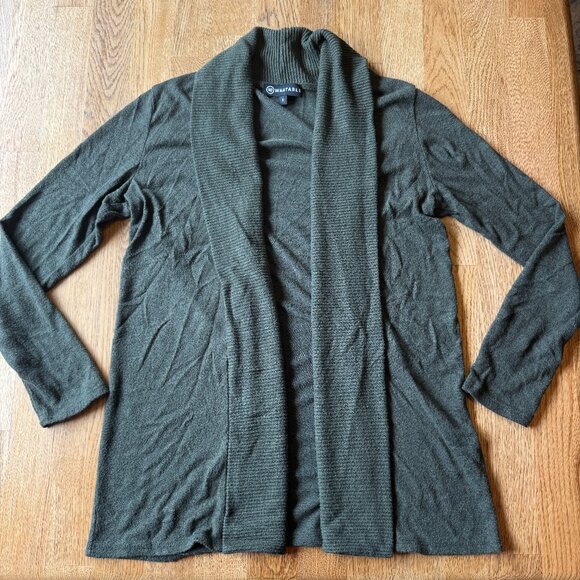 Wantable Olive Green Open Cardigan Sweater Size Small - Picture 1 of 6